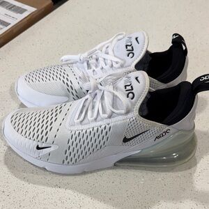 Nike Air Max 270 White and Black Sneakers